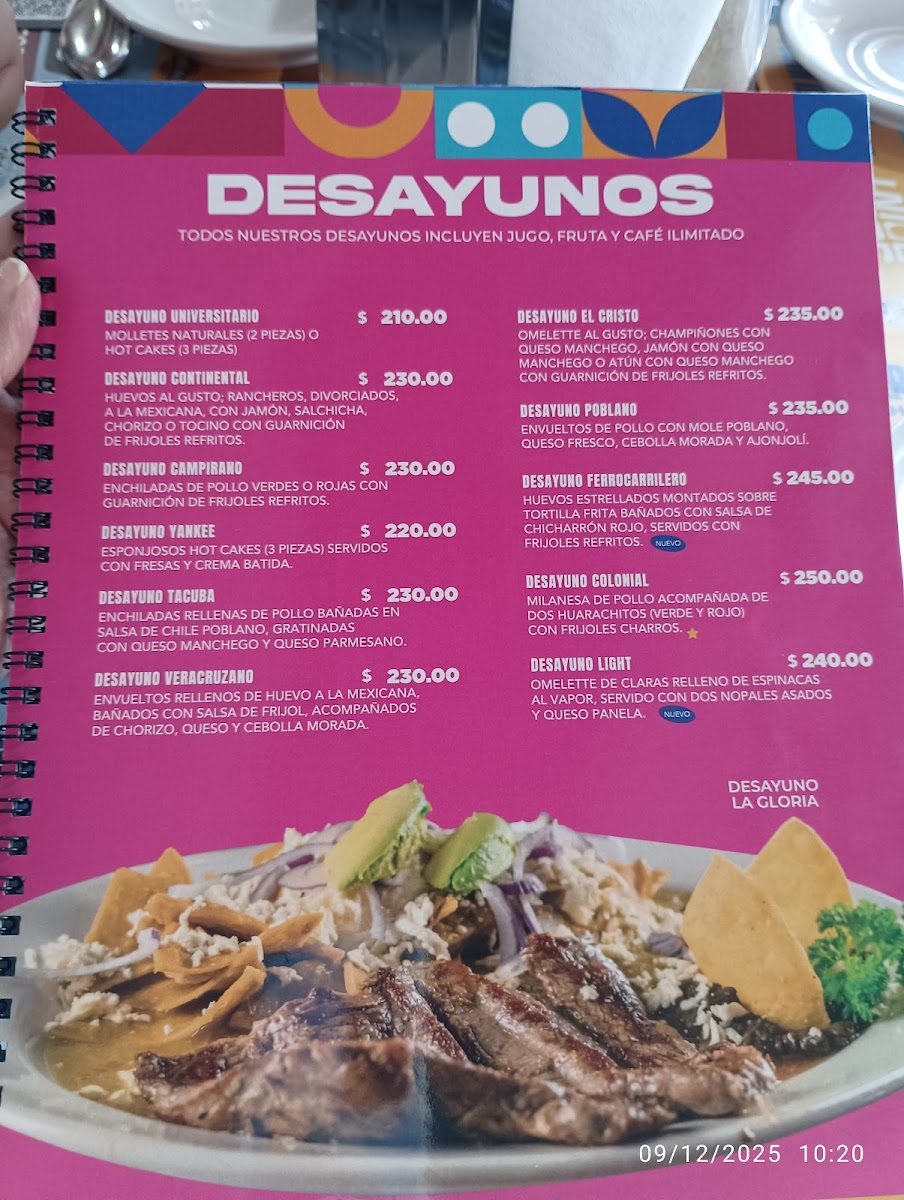 Café La Gloria Menu - Image 1