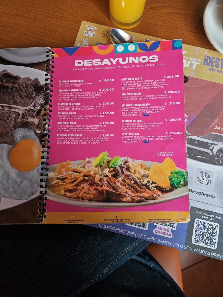 Café La Gloria Menu - Image 2